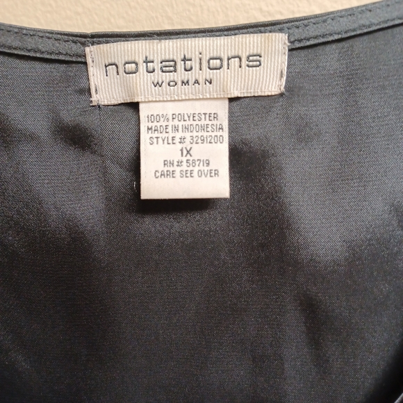 Notations basic black tank - Picture 3 of 9
